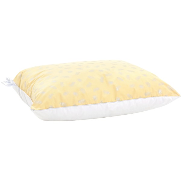 Фото - Подушка стандартна MirSon №1802 Bio-Beige 90% пух пружна 50х70 см (2200003011814)